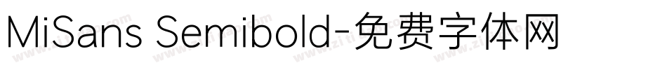 MiSans Semibold字体转换